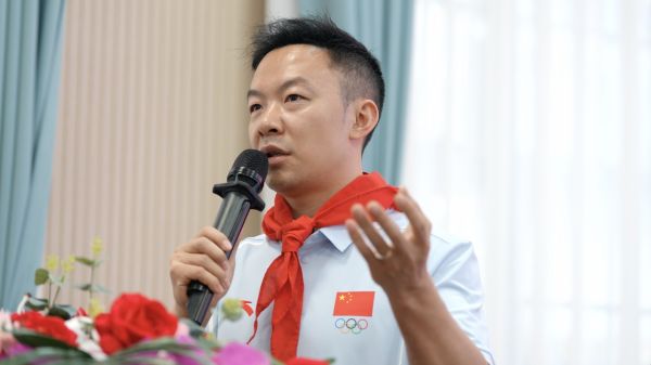奥运冠军郭伟阳为同学们送上寄语。图片来源：国家体育总局体育文化发(fā)展(zhǎn)中(zhōng)心(xīn)